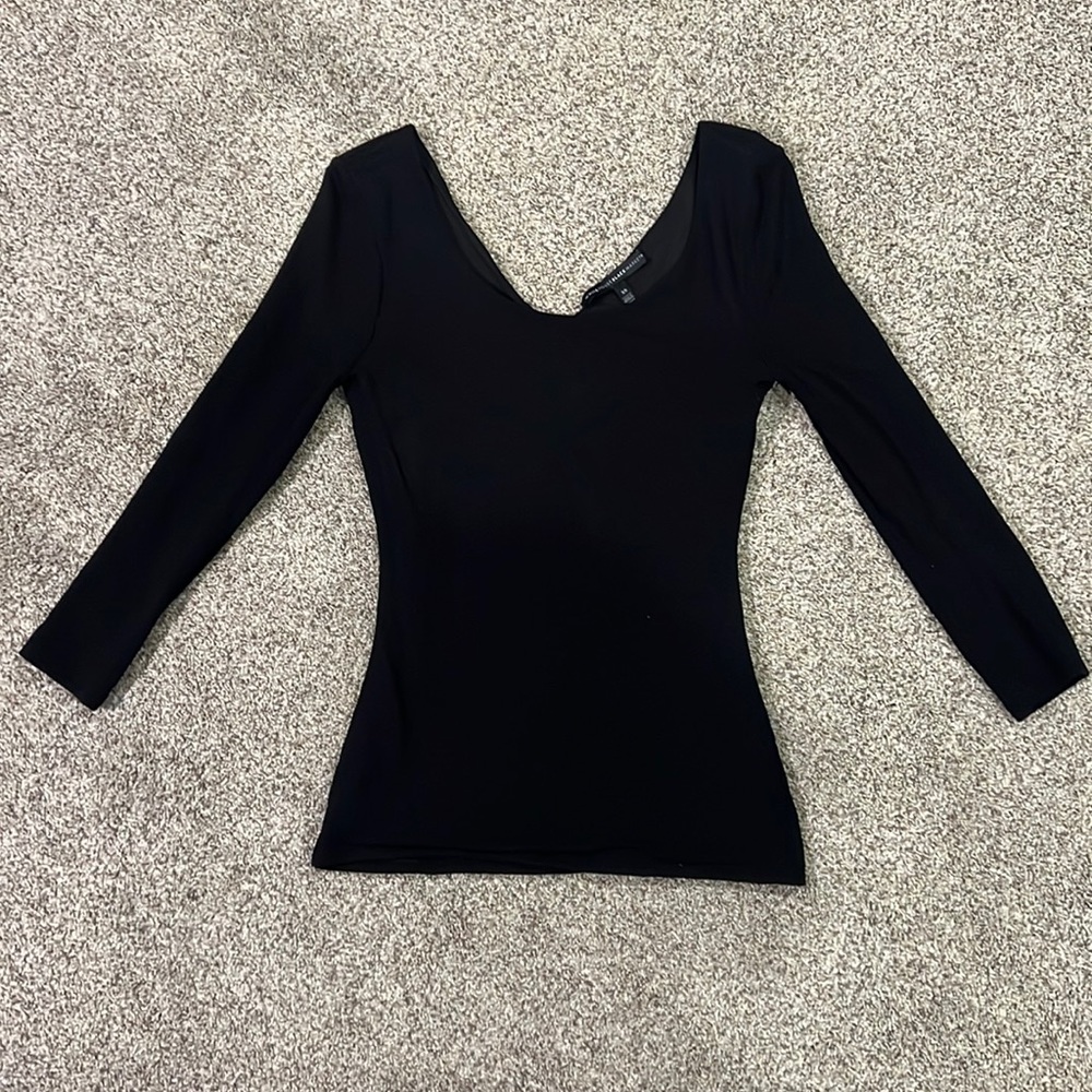 Black knit shirt very stretchy